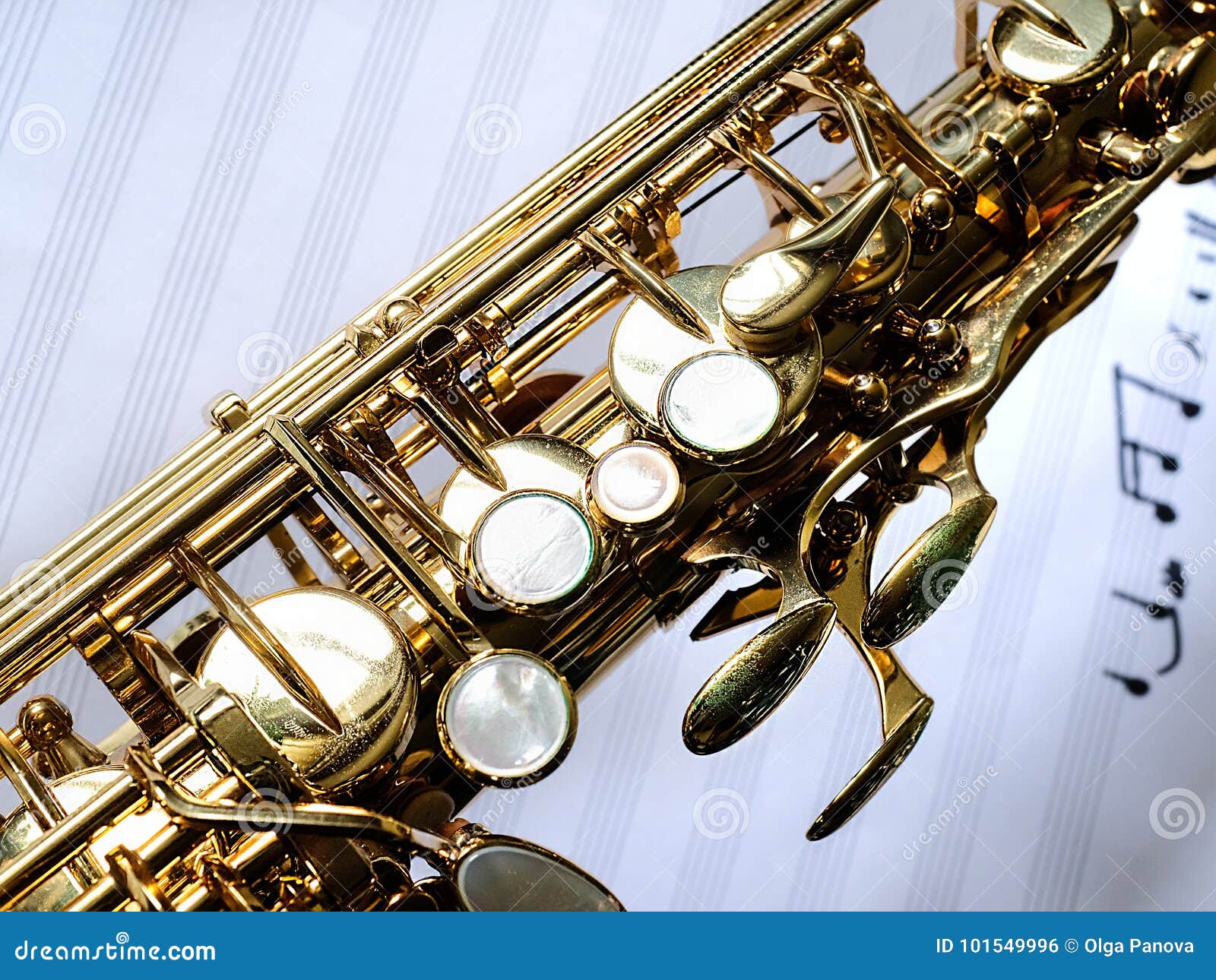 Saxophone closeup stock photo. Image of creativity 101549996