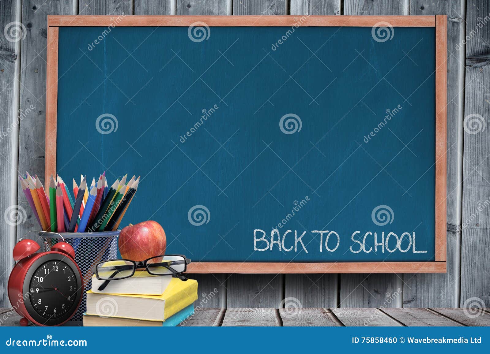 composite image of back to school message