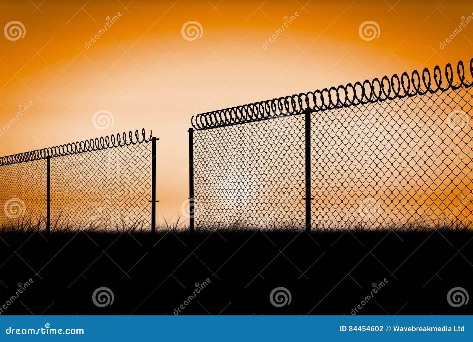 Composite Image Of Chainlink Fence Against White Background 3d Stock ...
