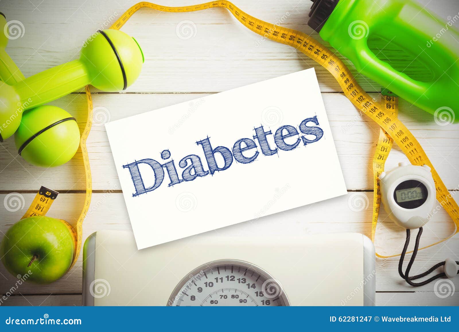 Composite Image of Diabetes Stock Illustration Illustration of table