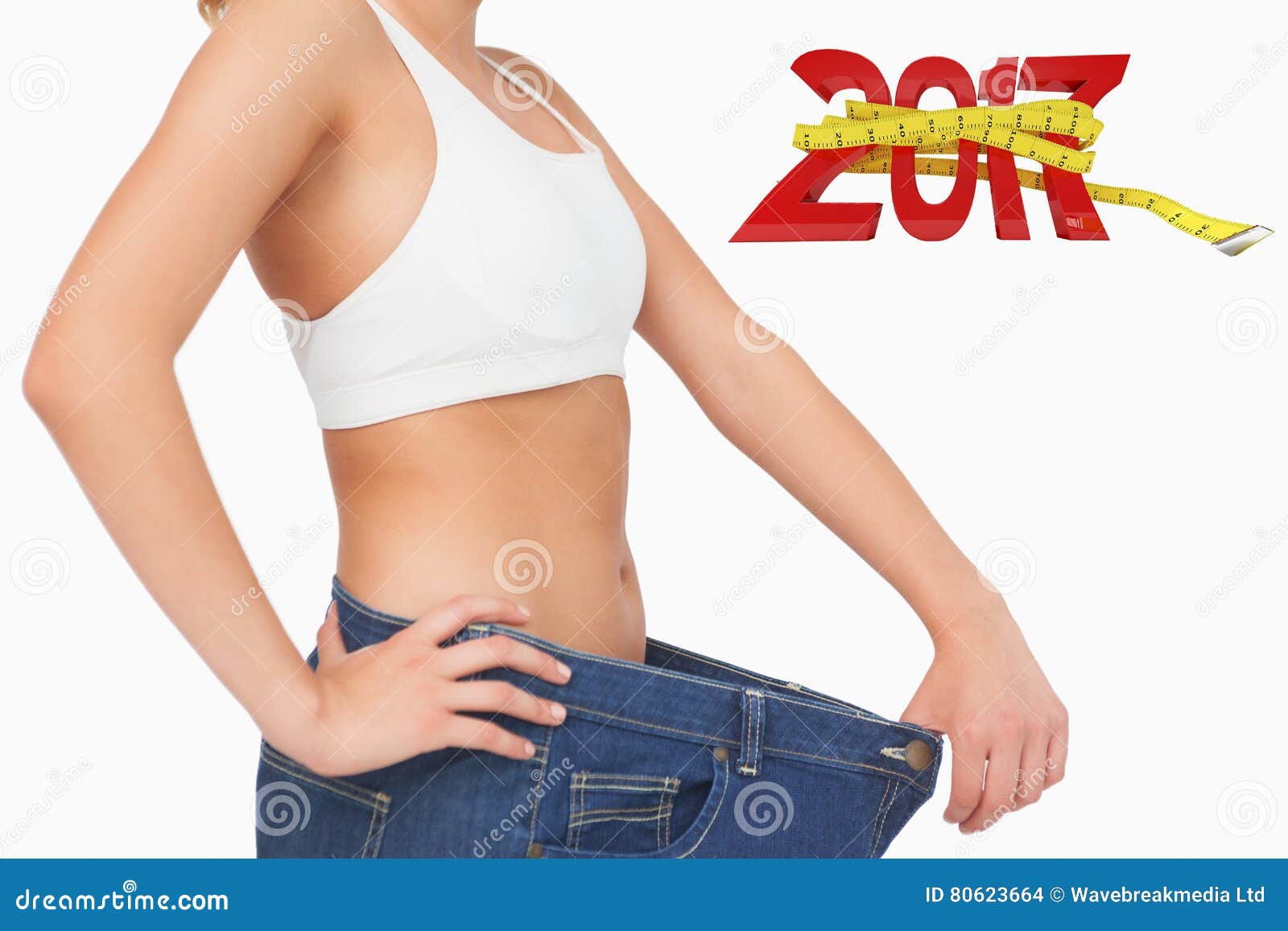 Woman Wearing Bra Holding Tape Measure Stock Photos - Free