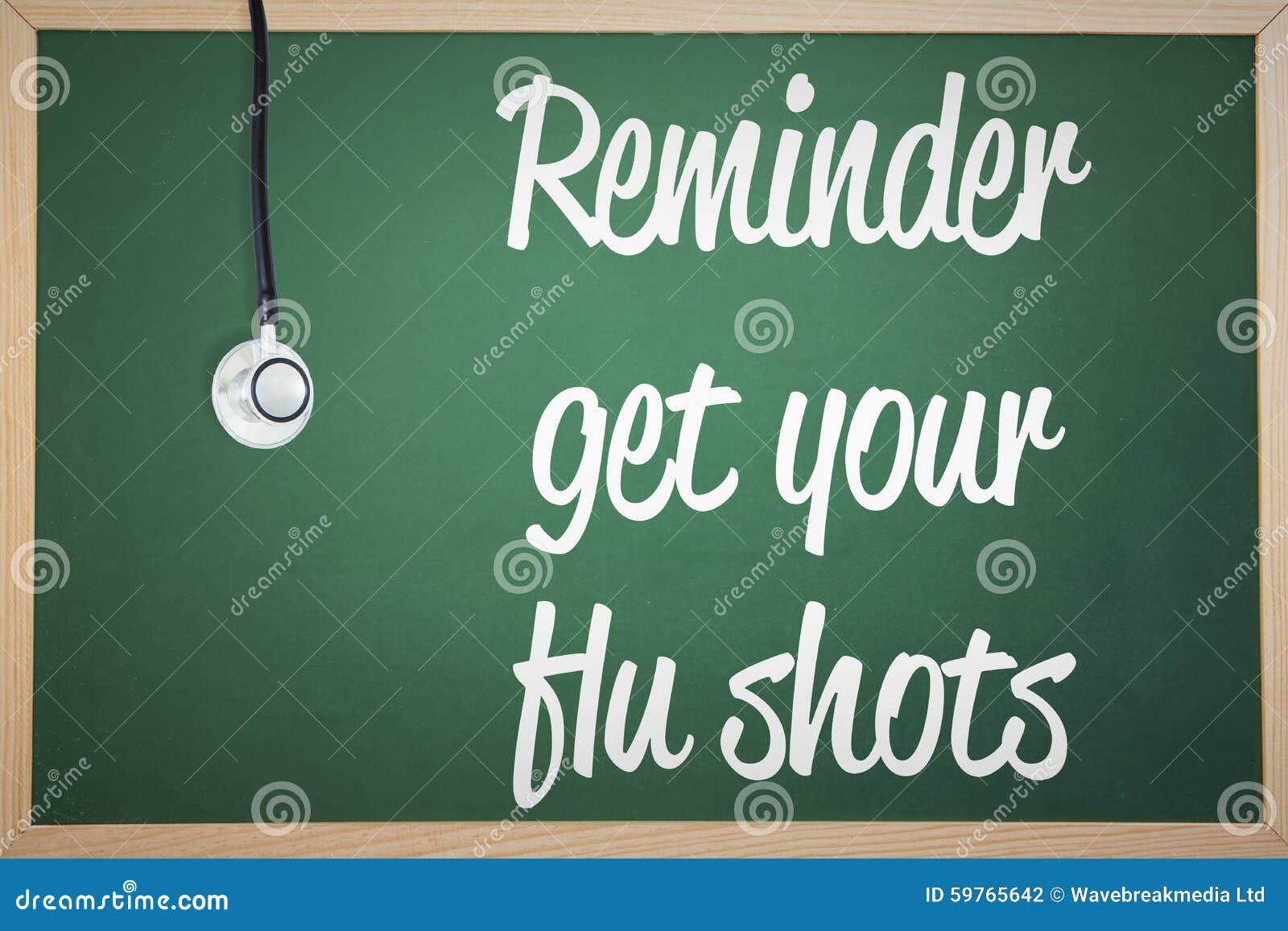 composite image of flu shot reminder