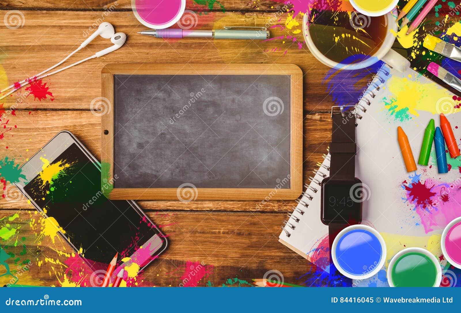 Composite Image of Frame of Art Supply Stock Image Image of cool