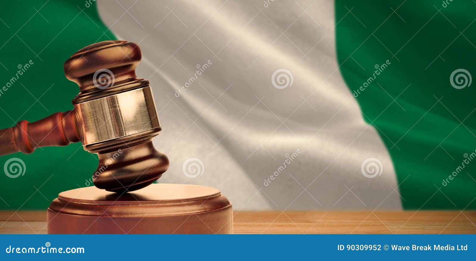 Composite Image of Hammer and Gavel Stock Illustration Illustration