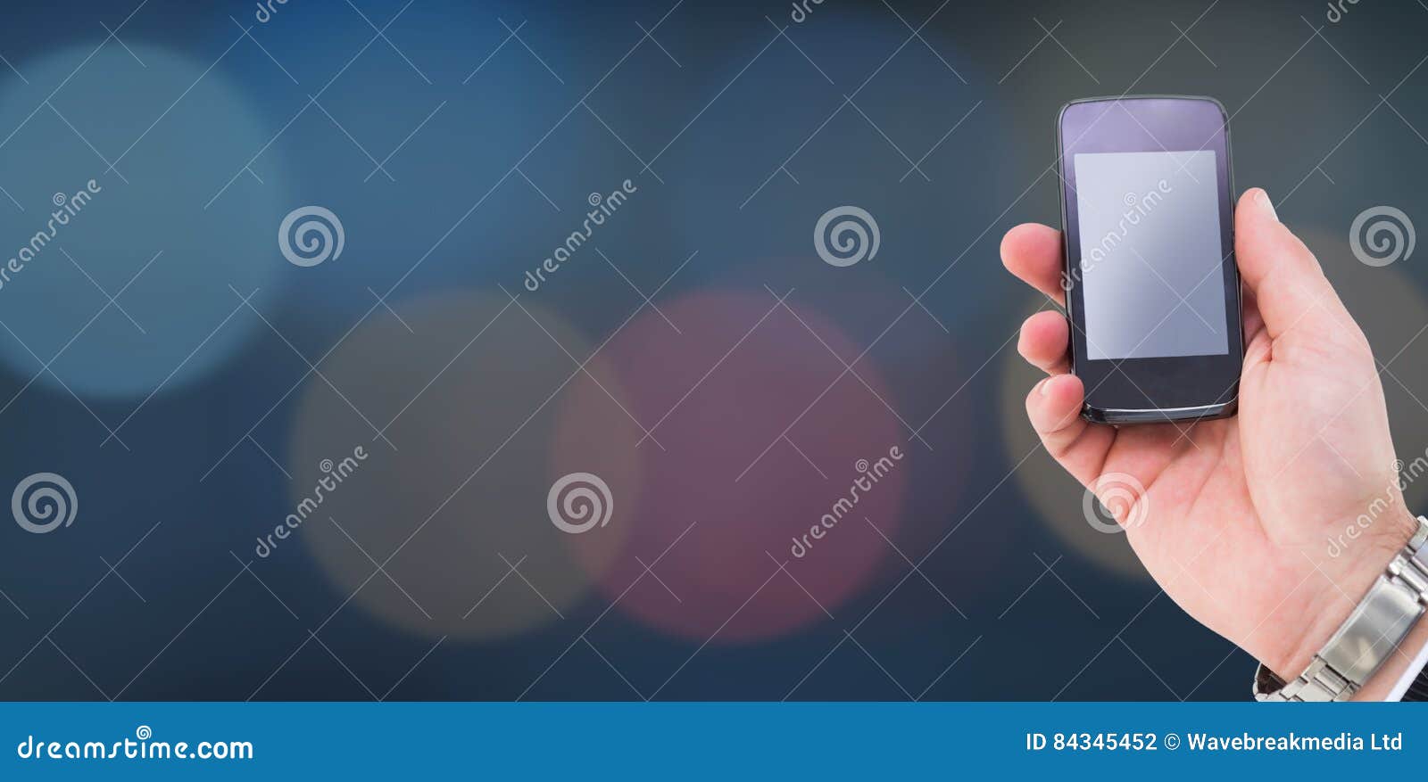 Composite Image of Hand of a Businessman Holding Mobile Phone 3d Stock ...