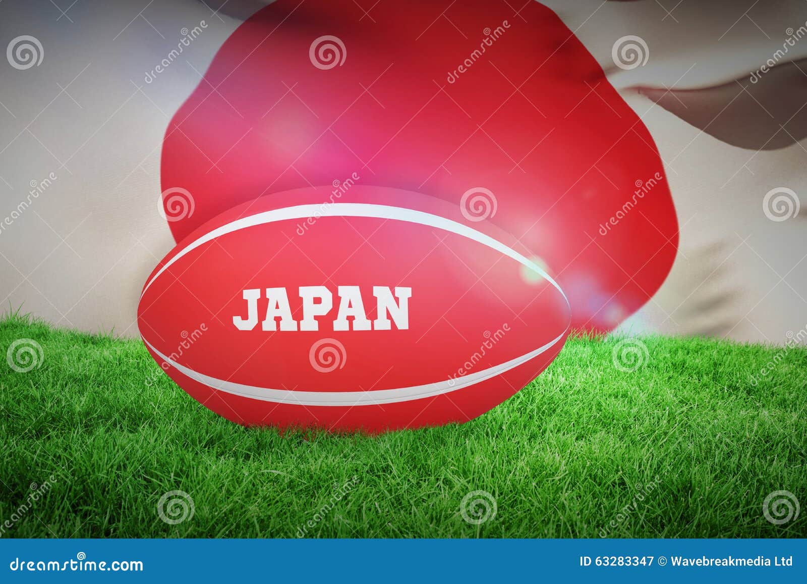 Composite Image of Japan Rugby Ball Stock Illustration Illustration