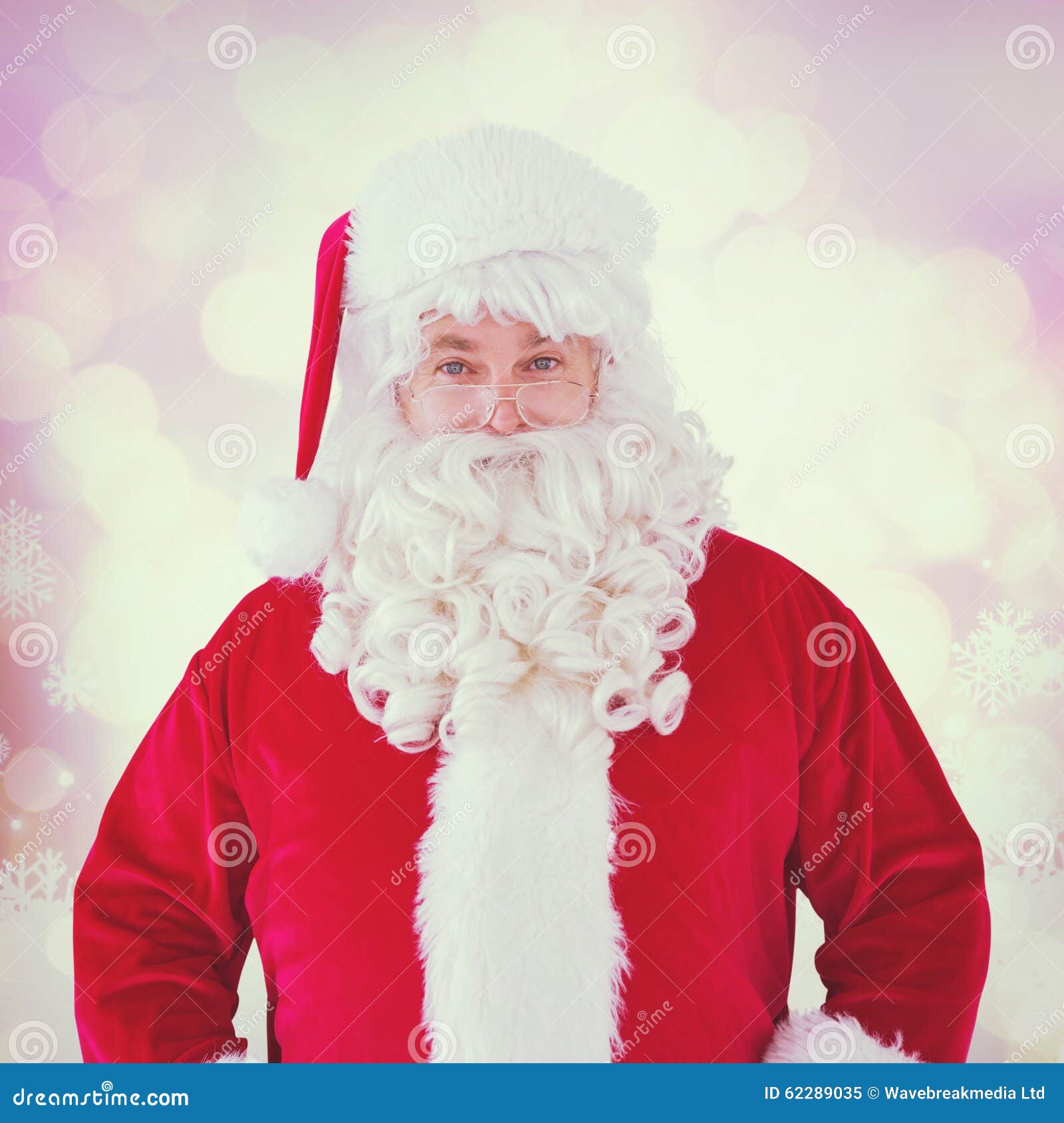 Composite Image of Portrait of Smiling Santa Claus Stock Image - Image ...