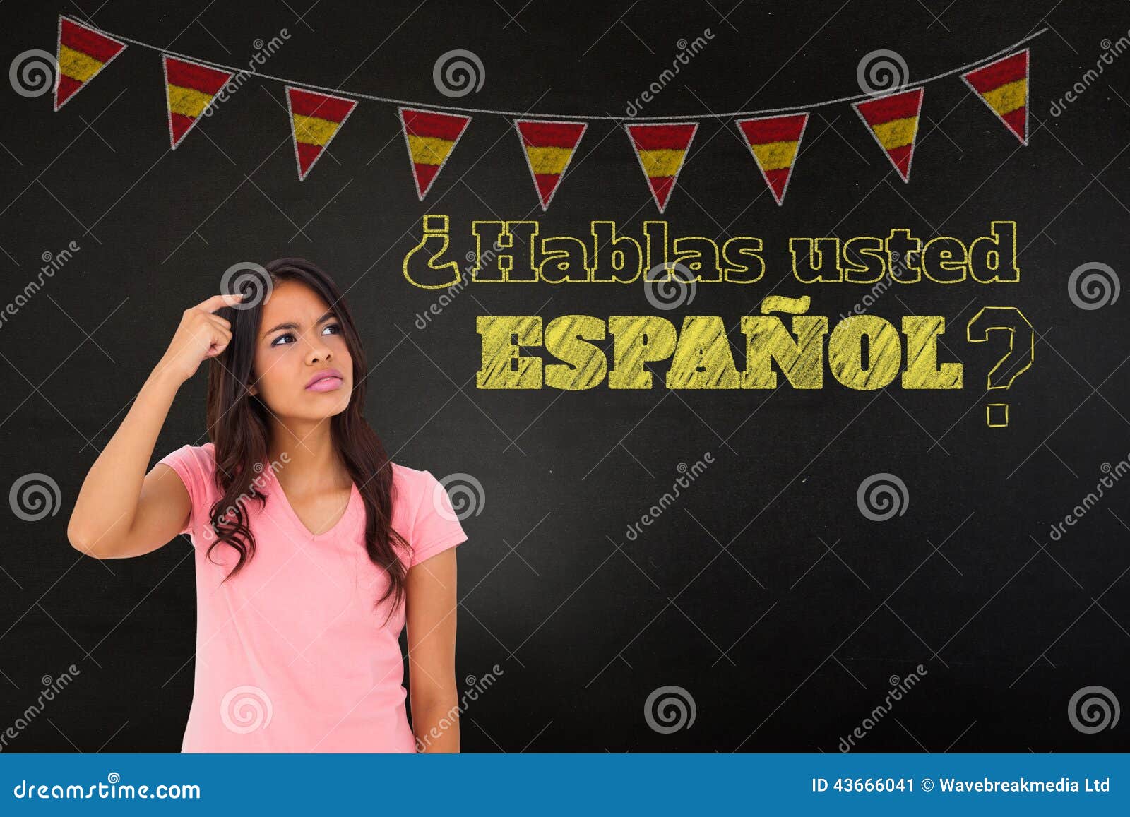 Question Hablas Espanol Do You Speak Spanish Stock Photo