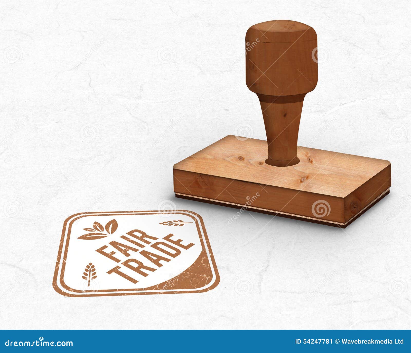 Composite Image of Wooden Stamp Stock Illustration Illustration of