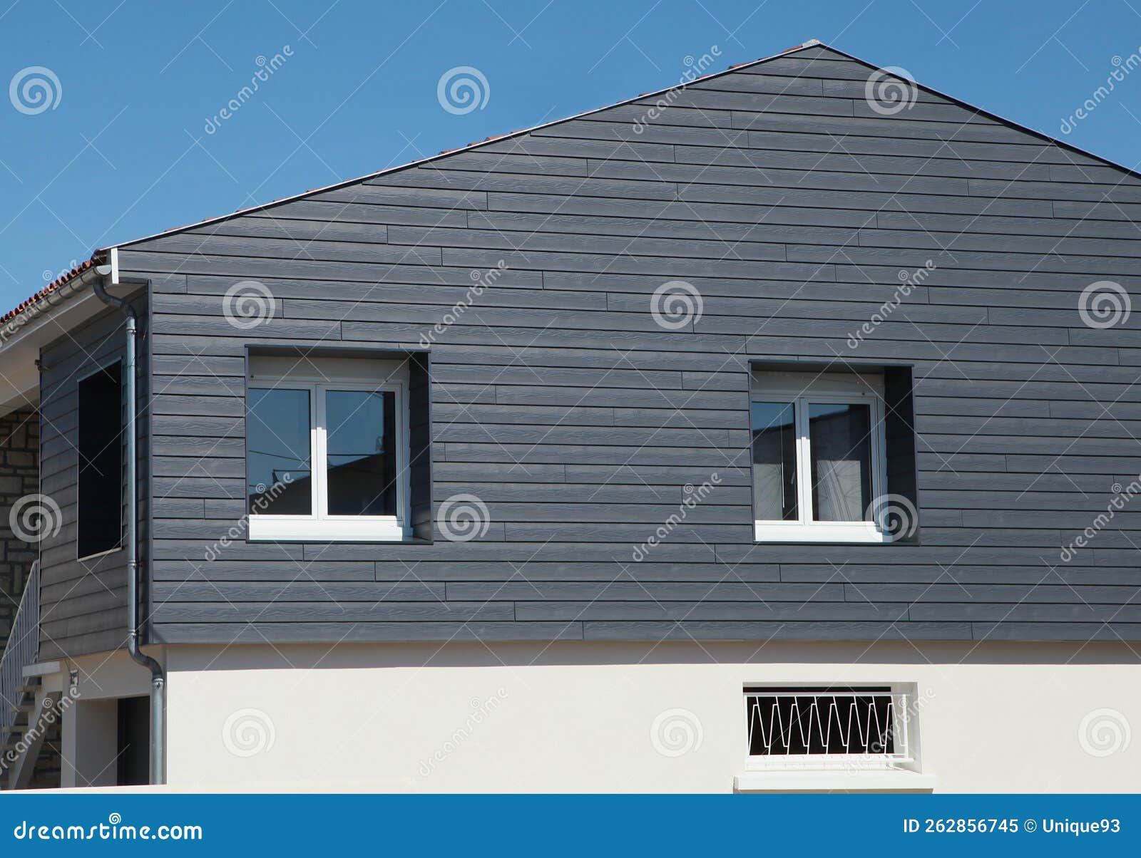 Black Composite Wood Exterior Siding For A House Stock Image Image Of black-composite-wood-exterior-siding-for-a-house-stock-image-image-of
