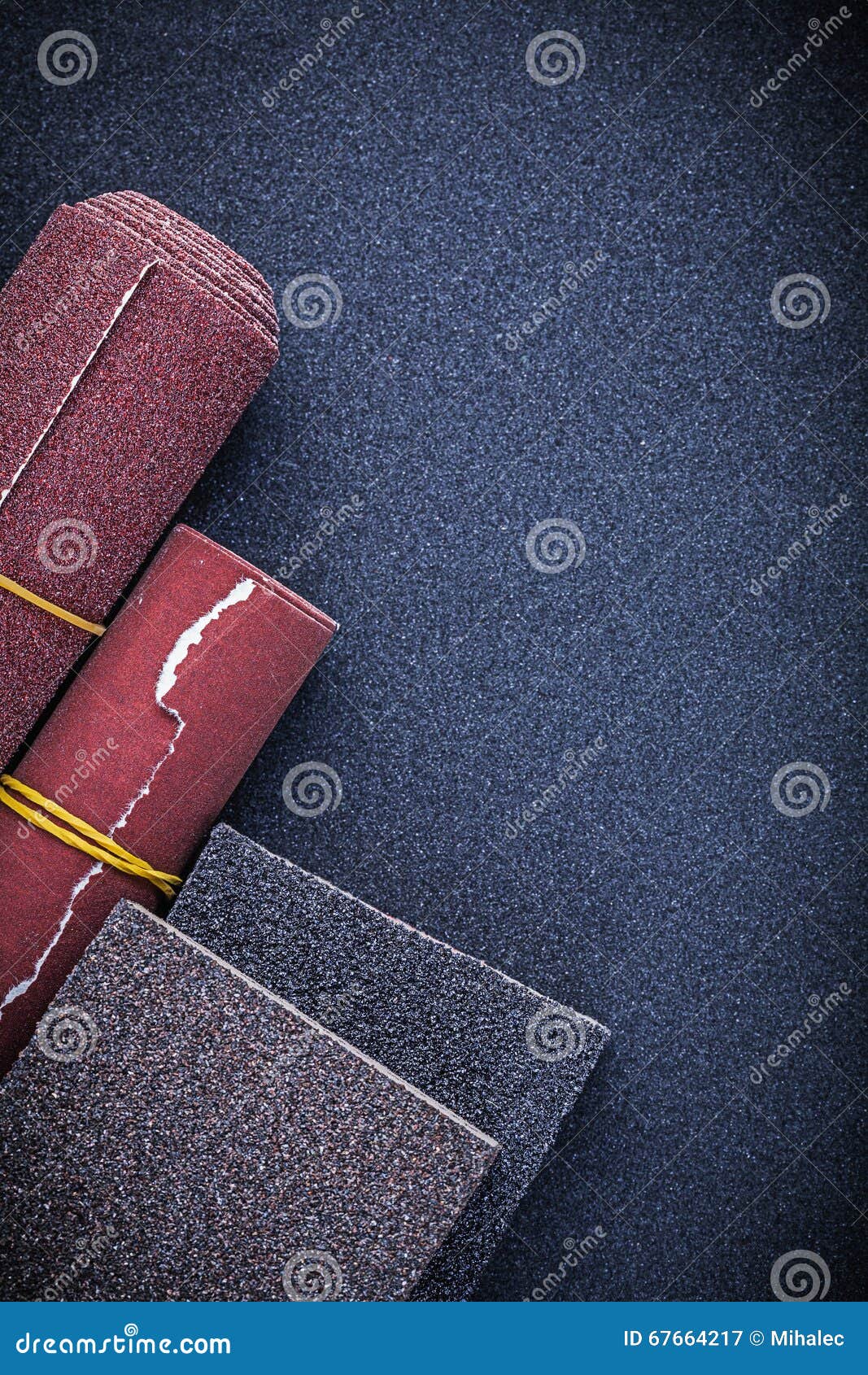 Composition of Abrasive Sponges Polishing Paper Rolls Stock Image Image of maintenance, polish