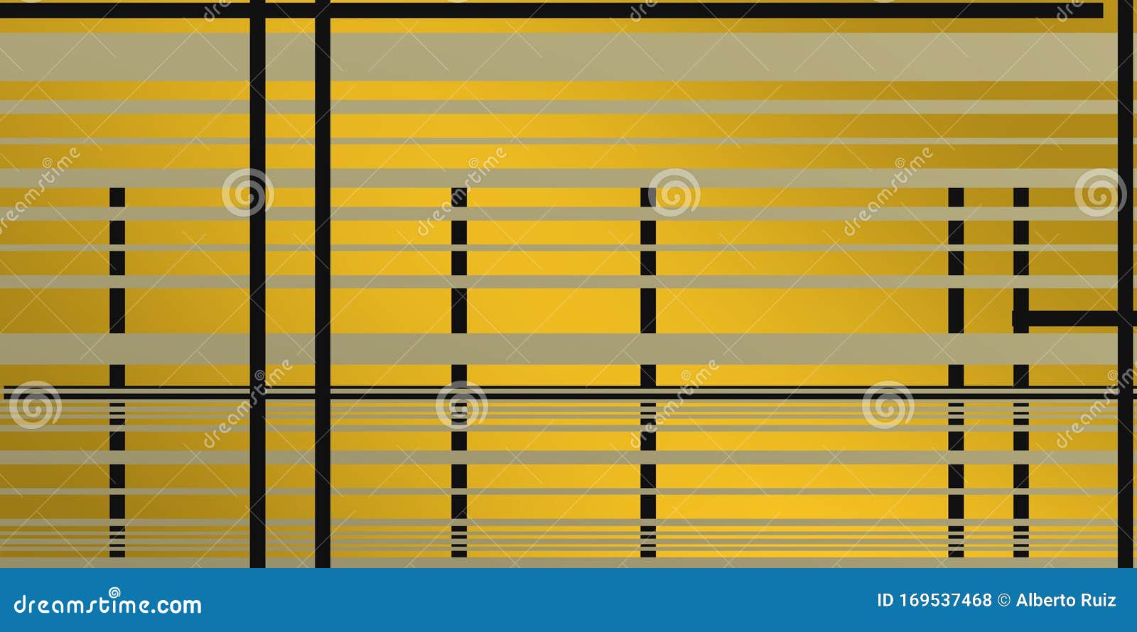 image 3 of geometric composition with paralell lines over gold background