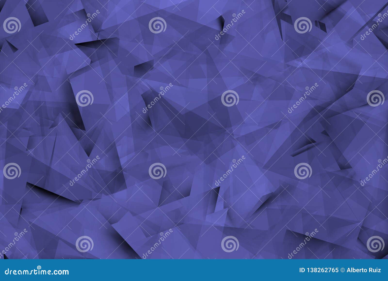 composition of bluish triangles with shadows