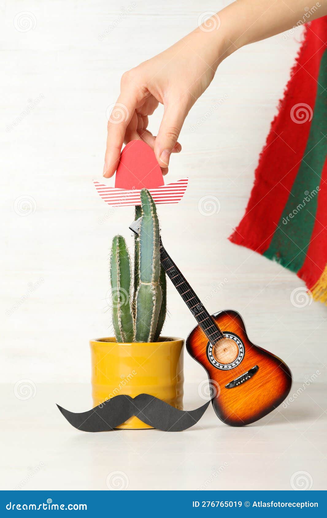 Composition for Cinco De Mayo Mexican National Holiday Stock Image