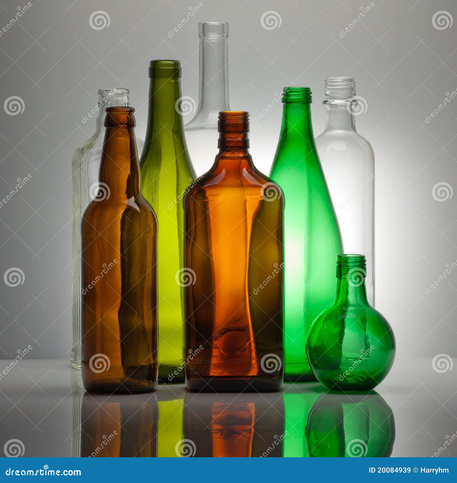 Composition from Color Glass Bottles Stock Image Image of bottles, celebrate 20084939