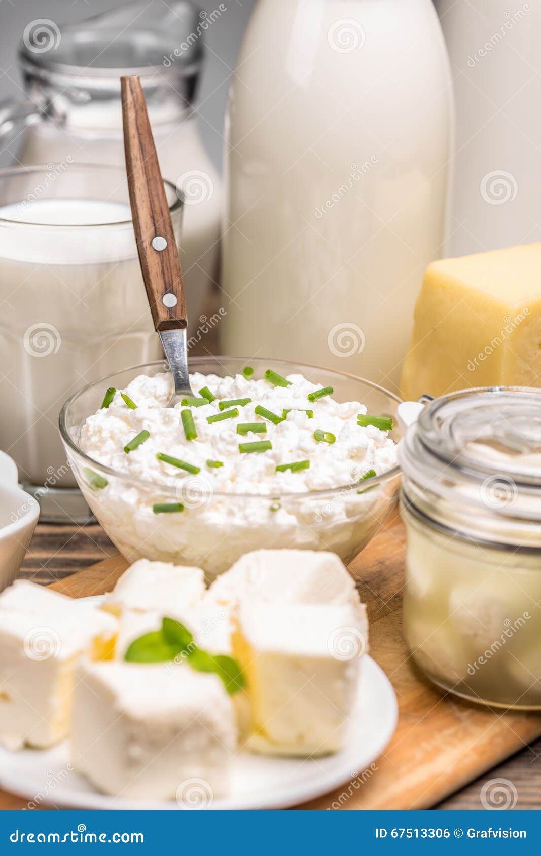 Composition with Dairy Products Stock Photo Image of milk, life 67513306