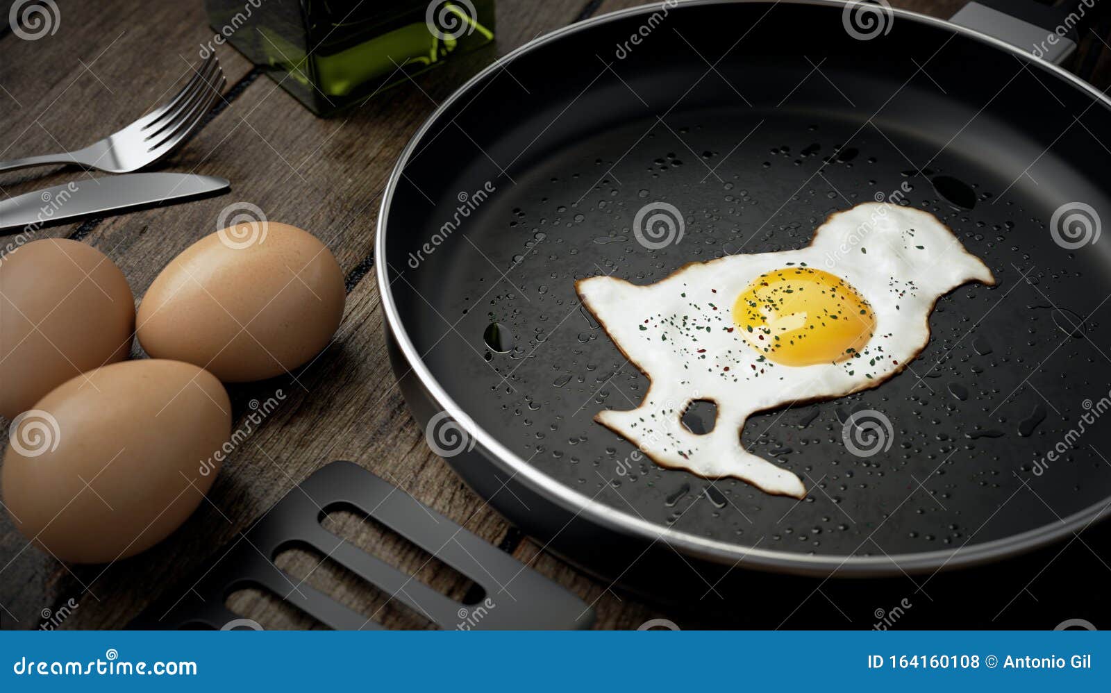 Composition De La Cuisine, Oeuf En Forme De Poussin Sur Poil Photo stock -  Image du cuisinier, régime: 164160108