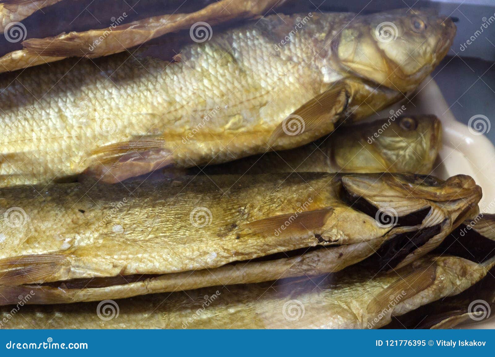 Composition of Dried and Smoked Fish . Stock Image Image of grill