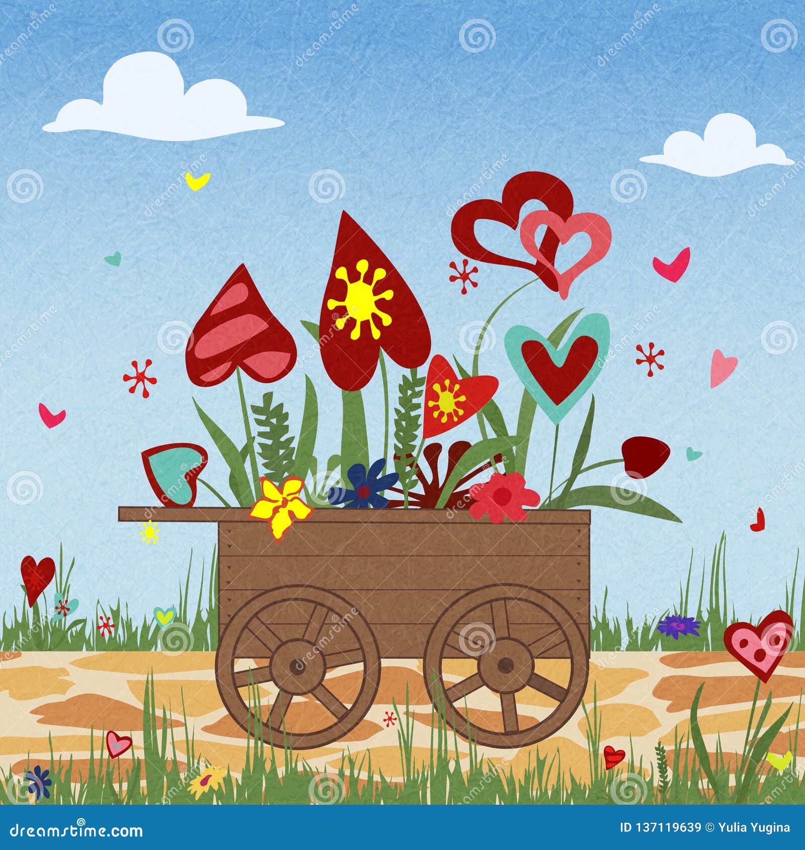 Composition Florale Des Coeurs Colores Dans Une Charette A Bras Saint Valentin Joyeux Anniversaire Illustration De Vecteur Illustration Du Dans Composition Composition Florale Des Coeurs Colores Dans Une Charette A Bras Saint Valentin Joyeux Anniversaire Illustration De Vecteur Illustration Du Dans Composition