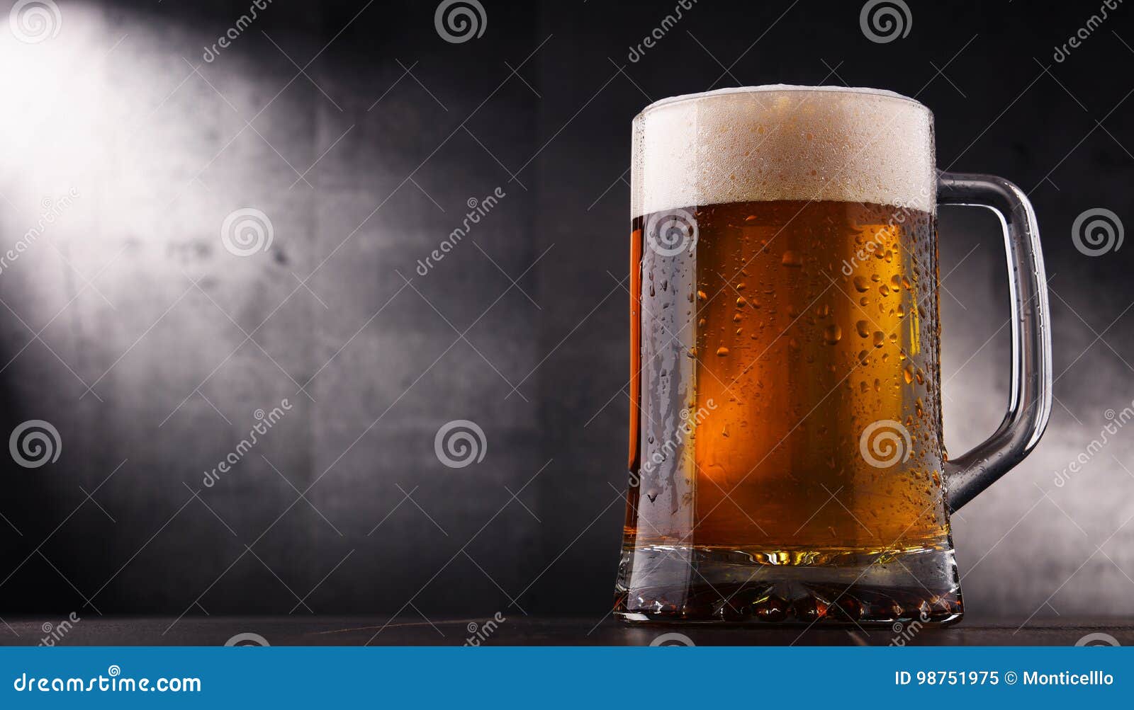 Composition with Glass of Beer Stock Image Image of fermentation, glassware 98751975