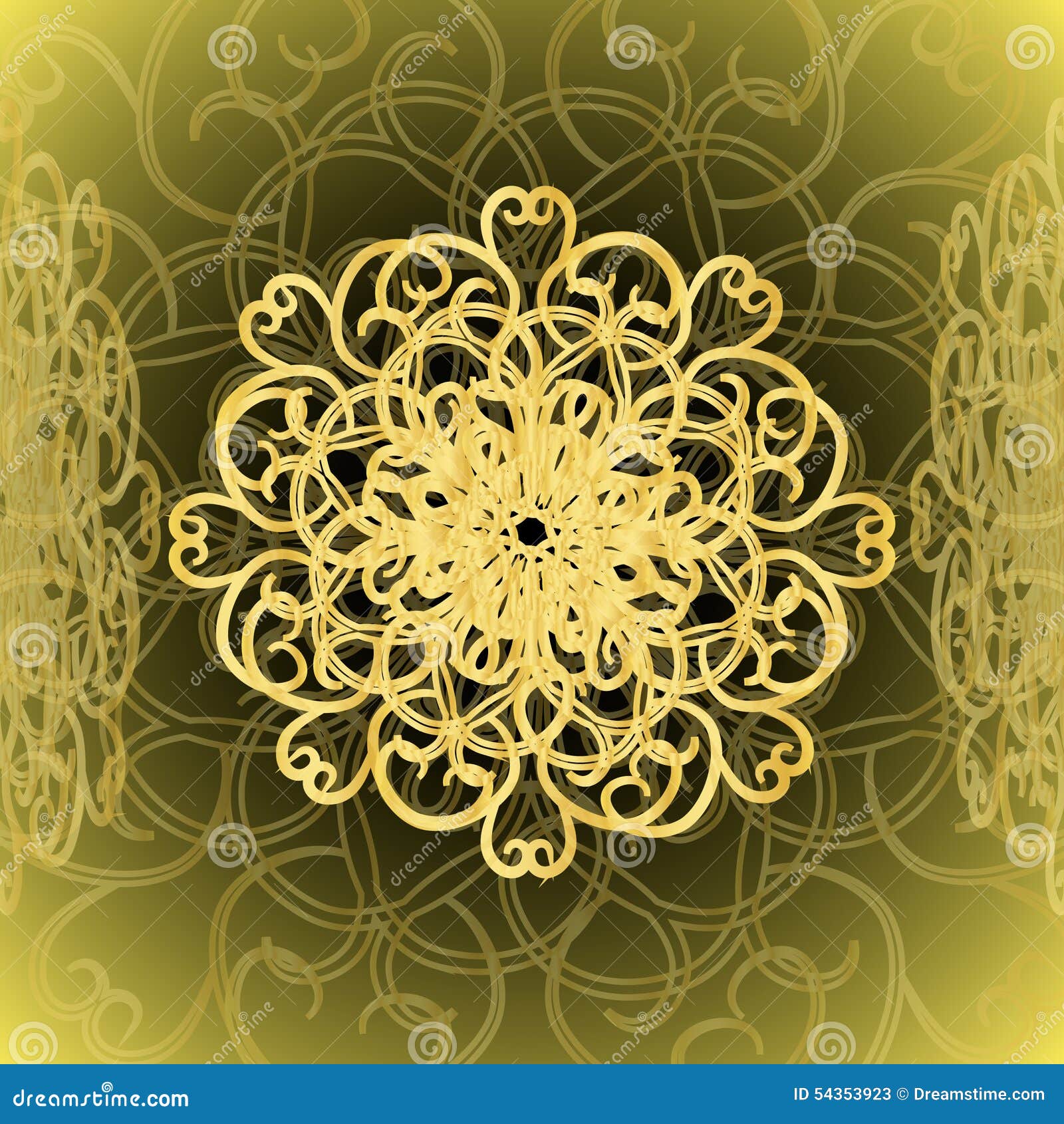 The Composition of the Ornaments Stock Illustration Illustration of