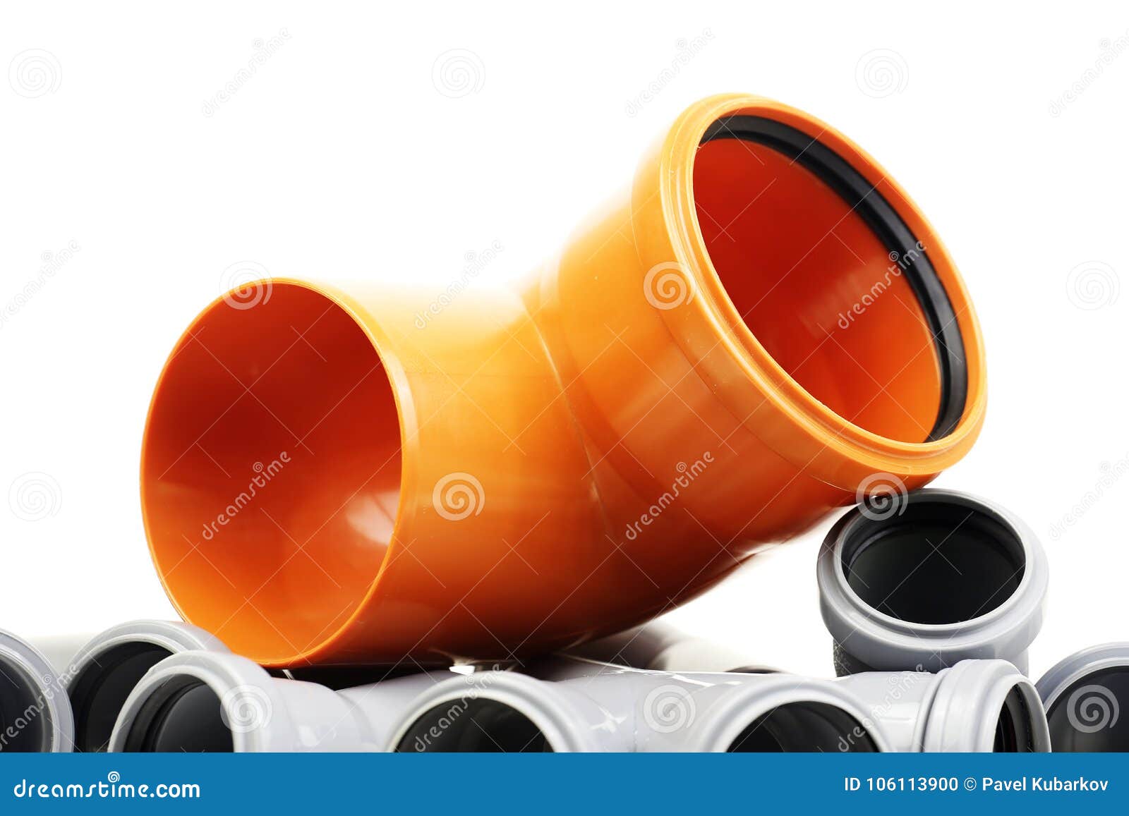 Composition from Plastic Pvc Pipes, on White Stock Photo Image of mount, white 106113900