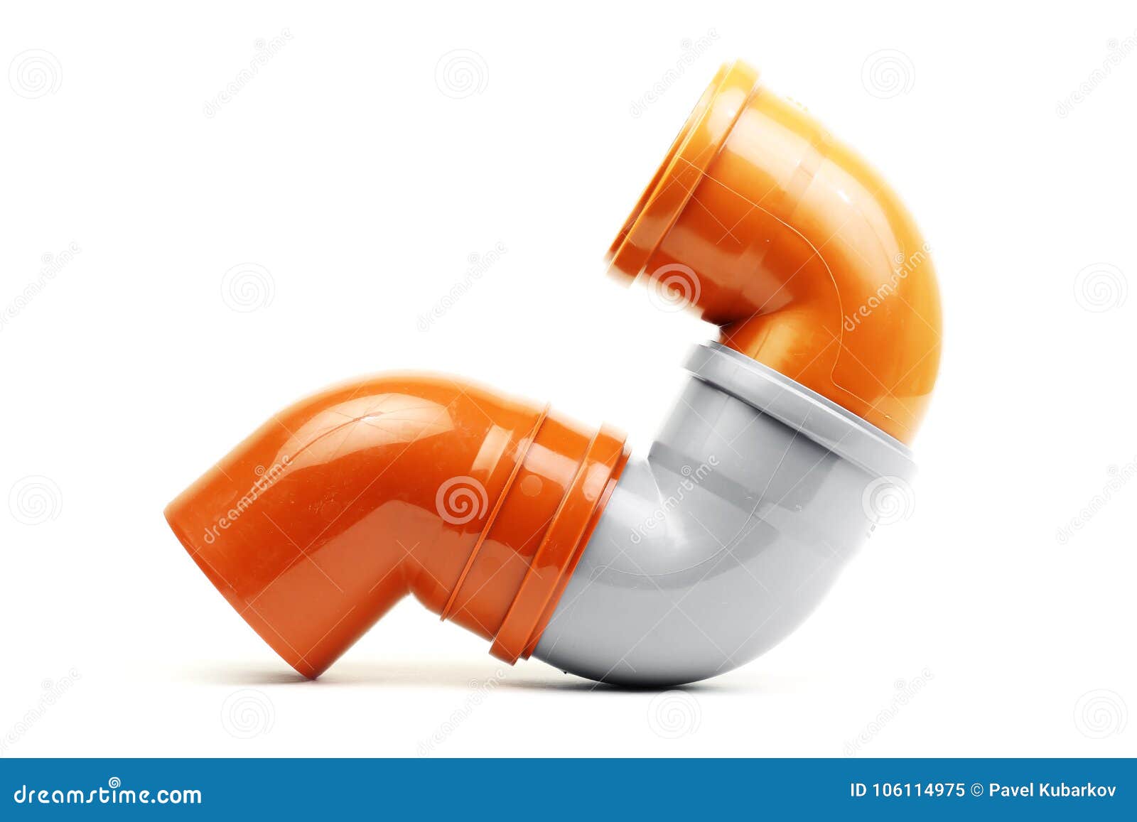 Composition from Plastic Pvc Pipes, on White Stock Image Image of tubing, construction 106114975