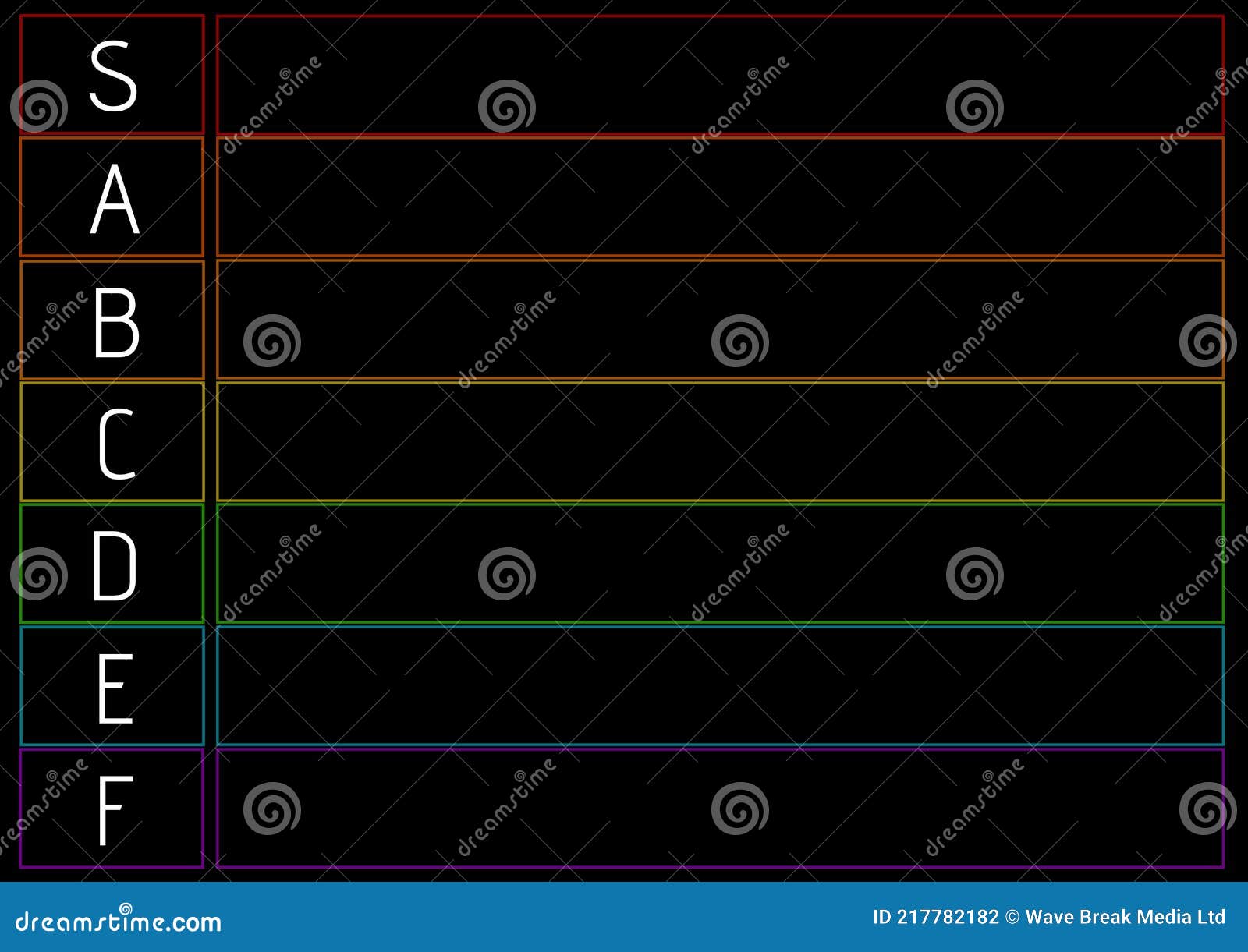 Tier list template