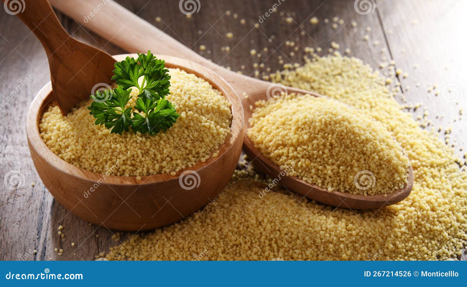 Composition with Uncooked Couscous Stock Photo Image of plant, food
