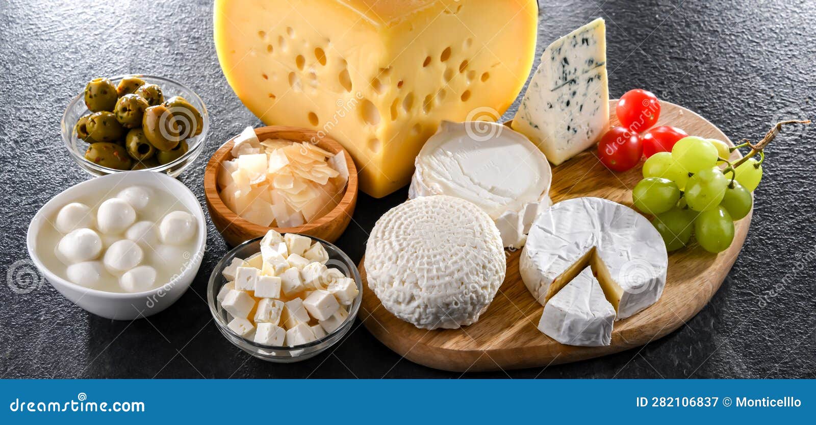 Composition with a Variety of Dairy Products Stock Image Image of dairy, consumption 282106837