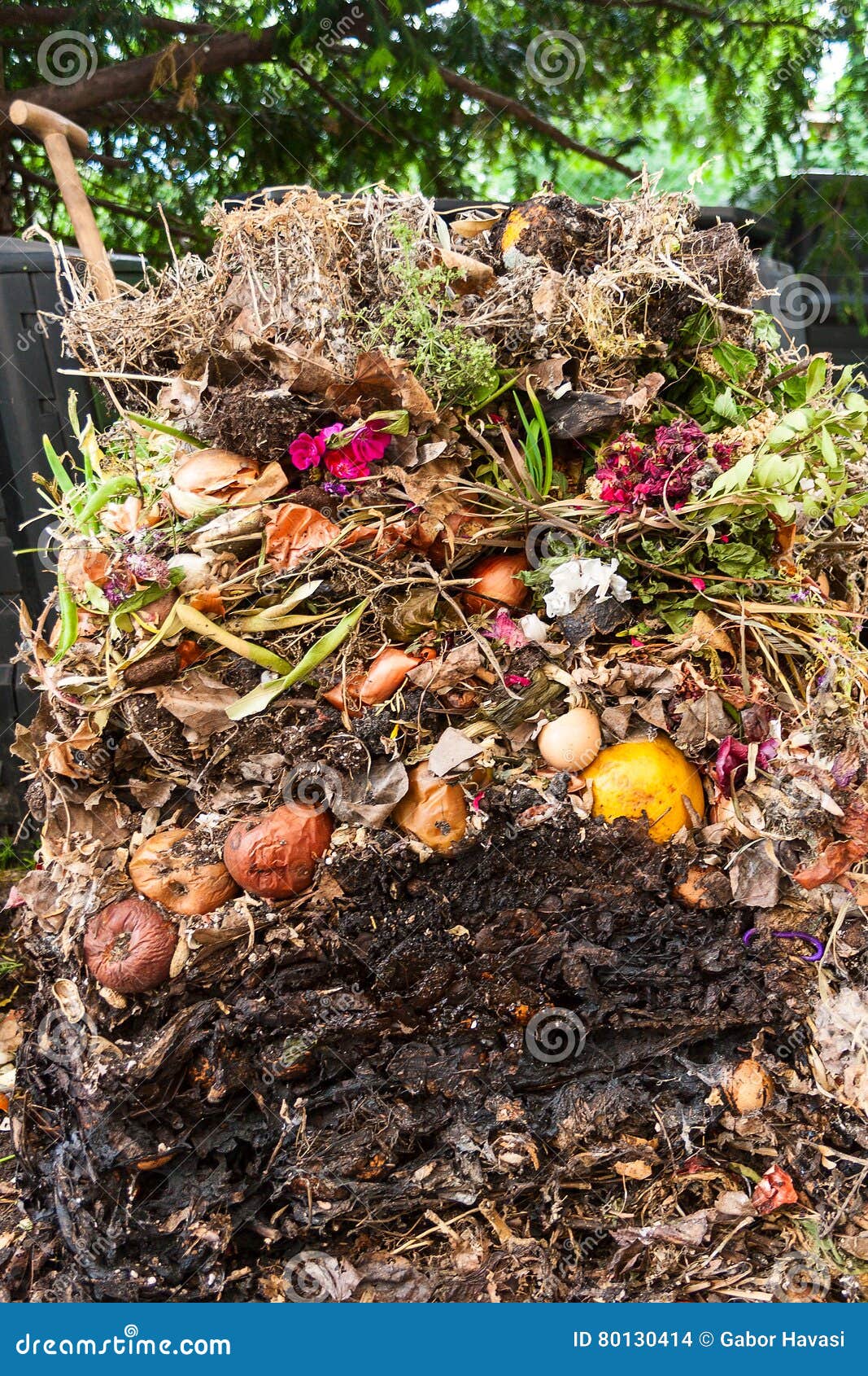 Compost pile stock photo. Image of dump, fertilizer, heap 80130414