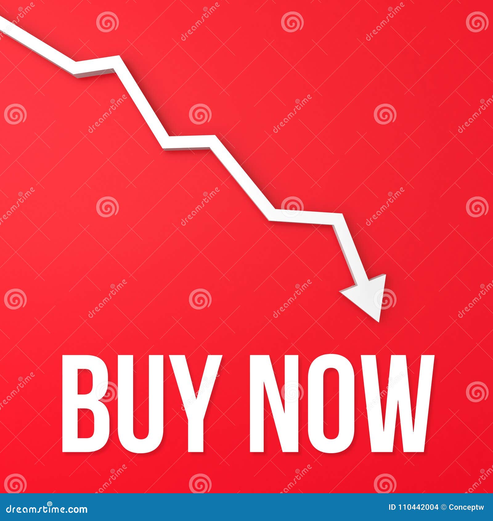 Compra - Compre La Oportunidad El Mercado Está Abajo Stock de ilustración - Ilustración texto, 110442004