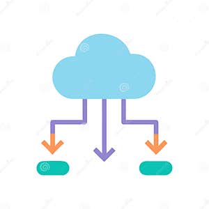 Comprehensive Cloud Migration Icon Stock Illustration Illustration Of 