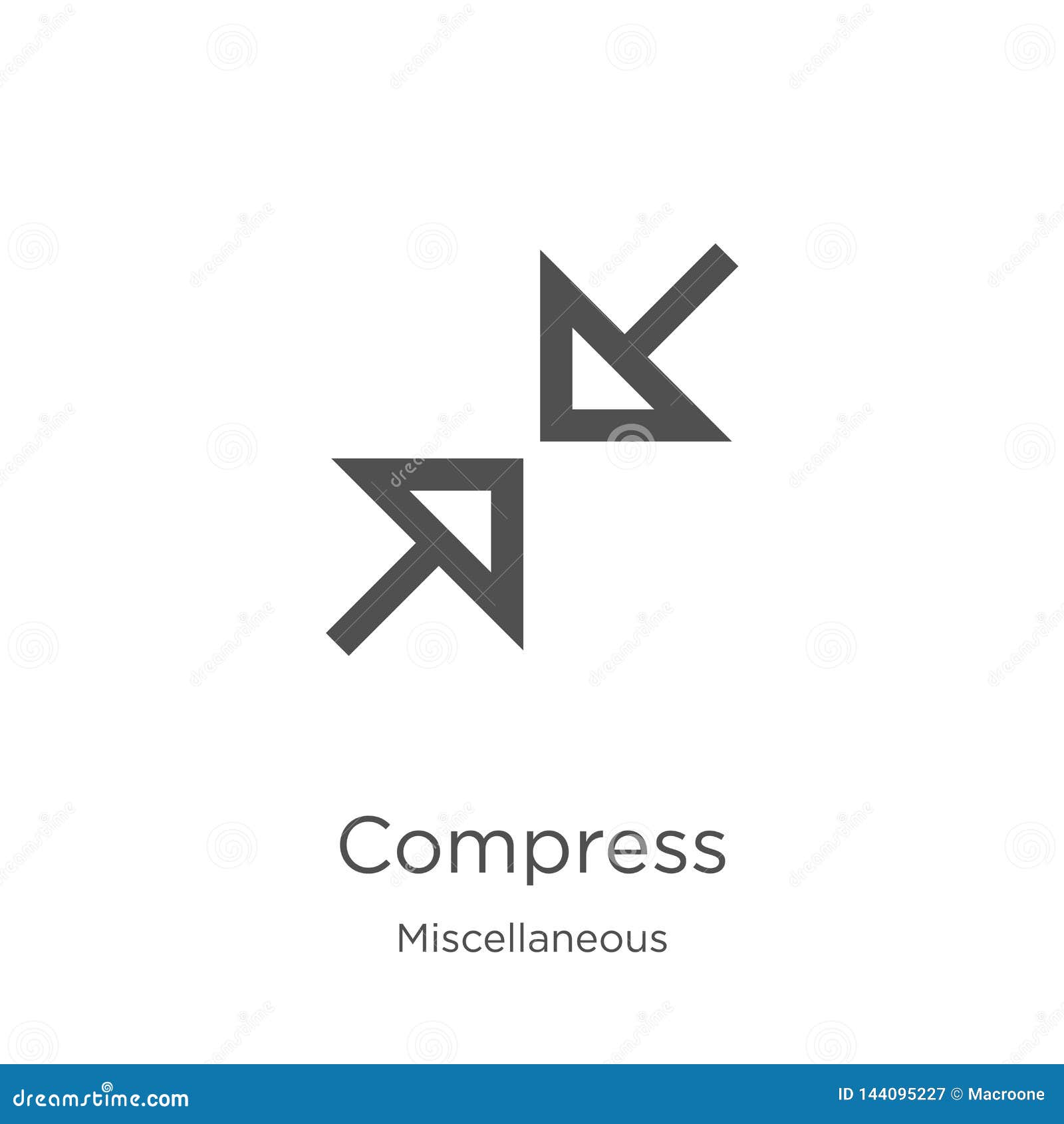 Download Compress Icon Vector From Miscellaneous Collection. Thin ...