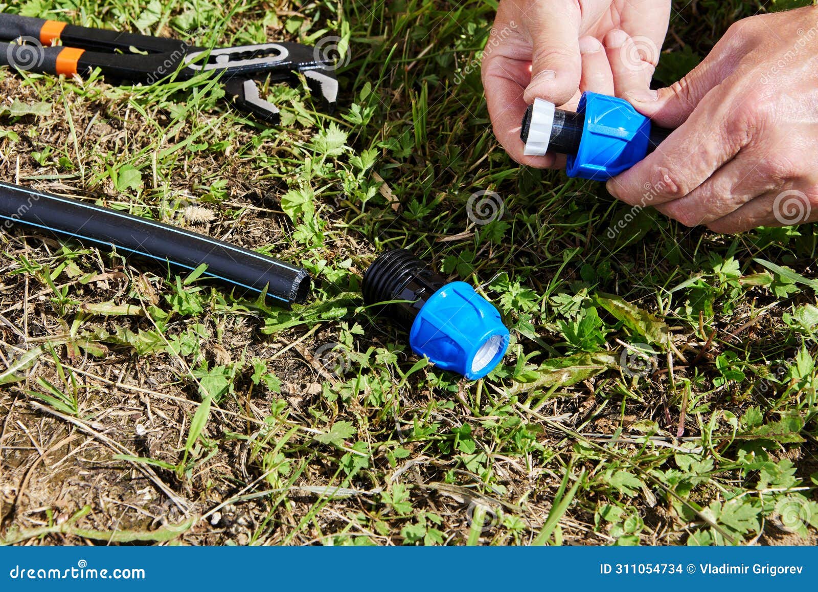 Use of Compression Coupling Fitting for Joining of Plastic Pipes during