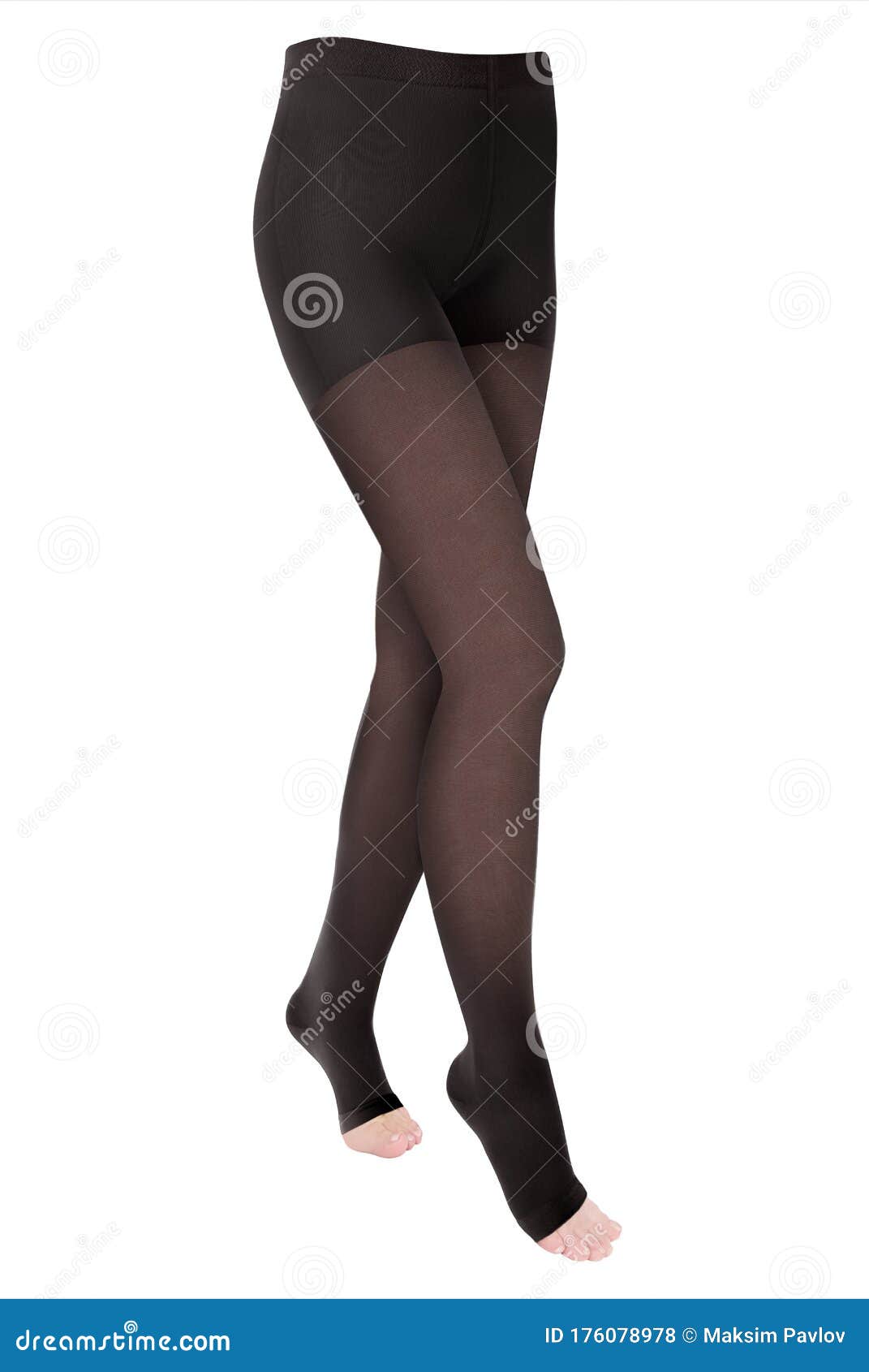 Compression Hosiery. Medical Compression Stockings and Tights for Varicose  Veins and Venouse Therapy. Tights for Man and Women Stock Photo - Image of  high, model: 176078978