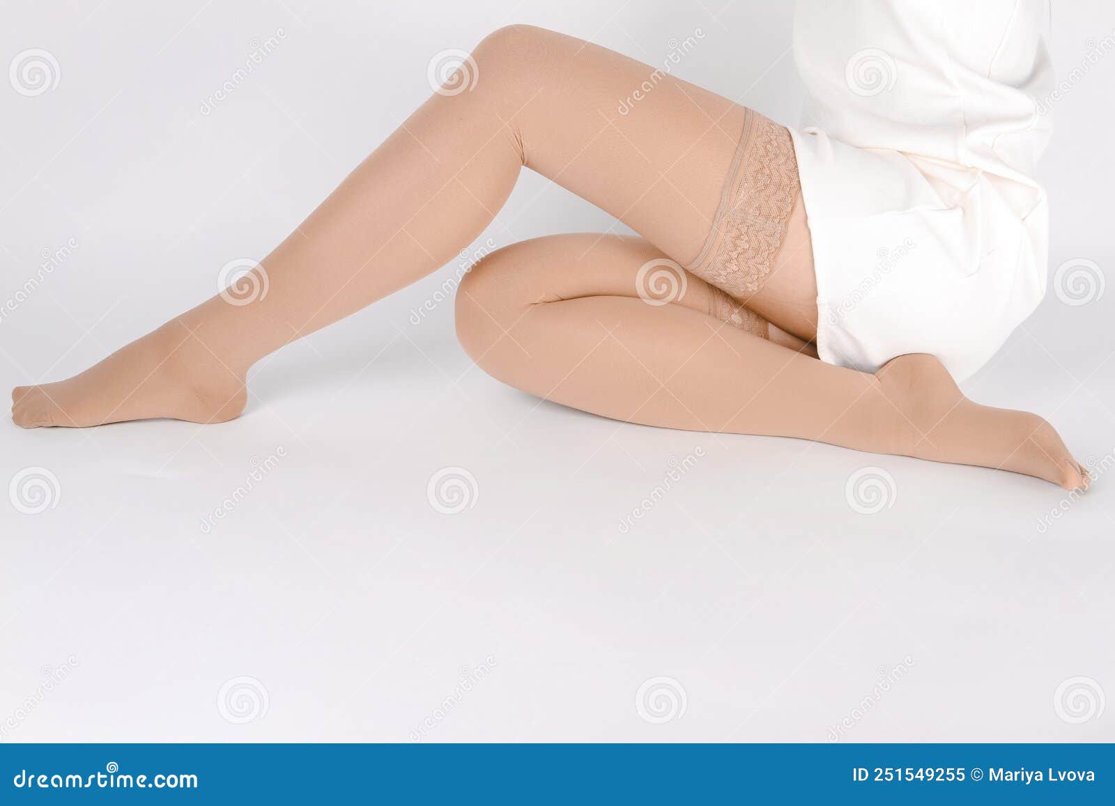 Compression Hosiery. Medical Compression Stockings and Tights for Varicose  Veins and Venouse Therapy Stock Image - Image of foot, hosiery: 251549255