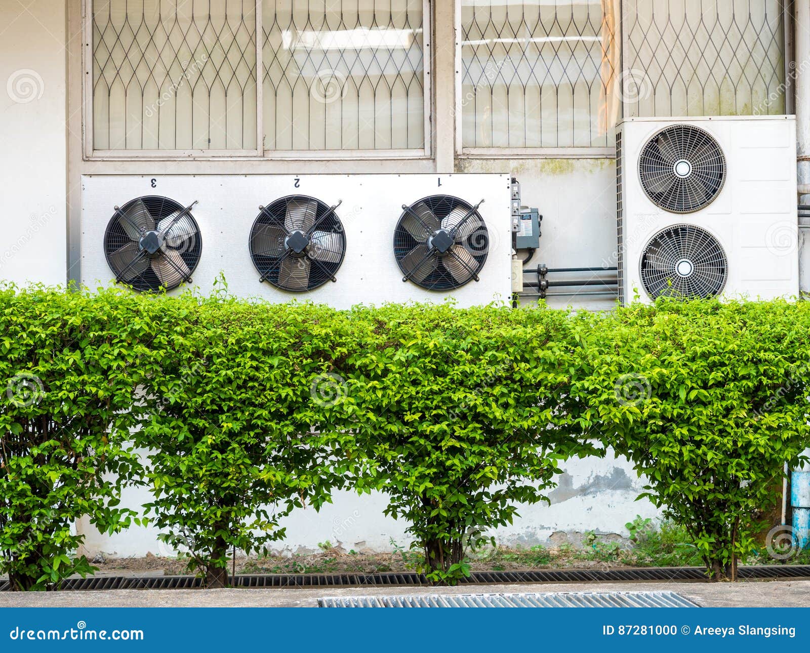 Compressor Unit of Air Conditioner Stock Photo Image of power, heat
