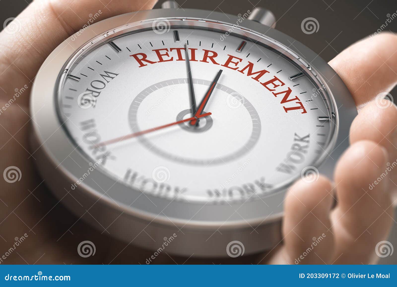 Compte A Rebours De Retraite Heure De Se Retirer Illustration Stock Illustration Du Bout Plan