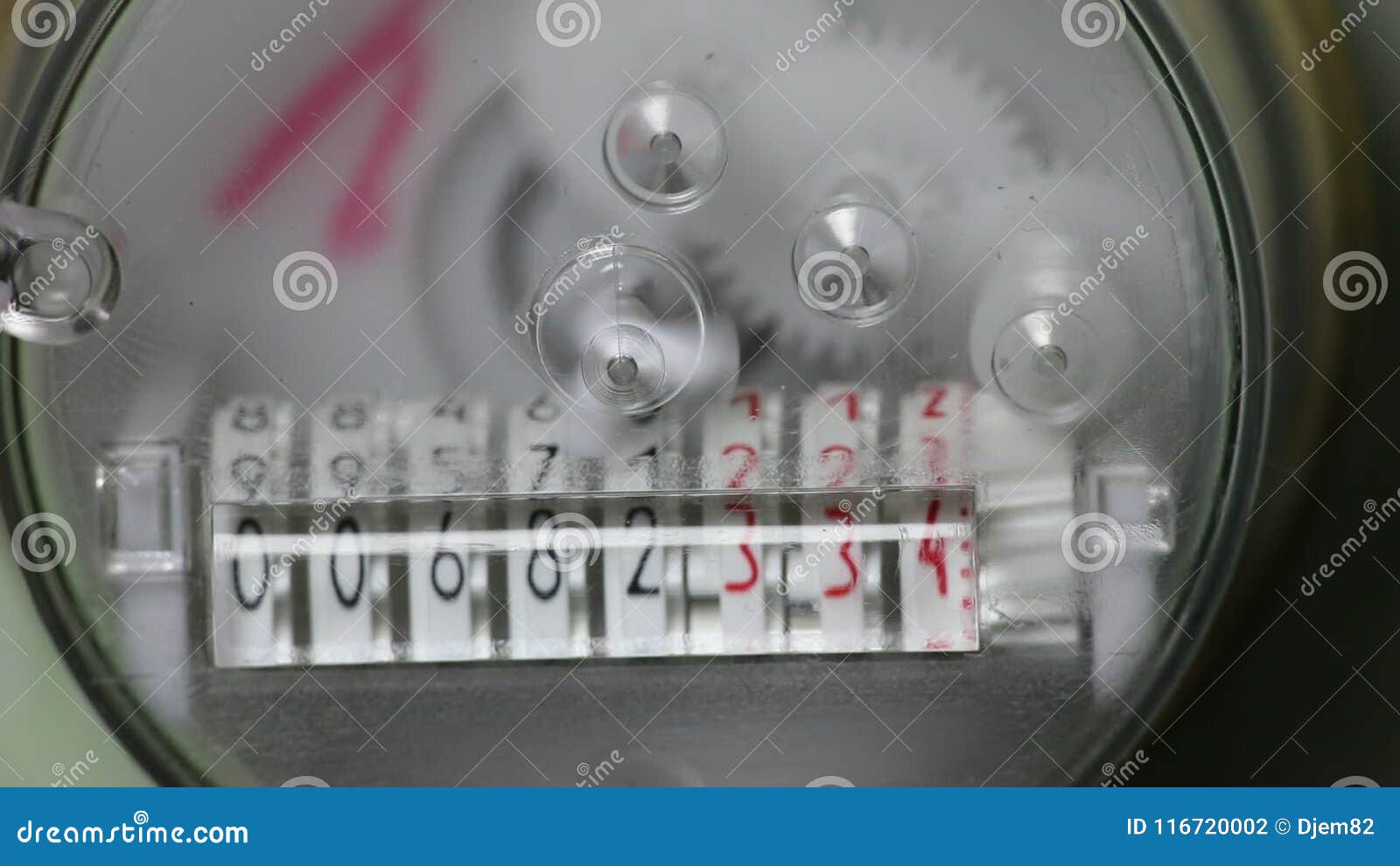 Compteur De L Eau Ou De Gaz Flux Mécanique