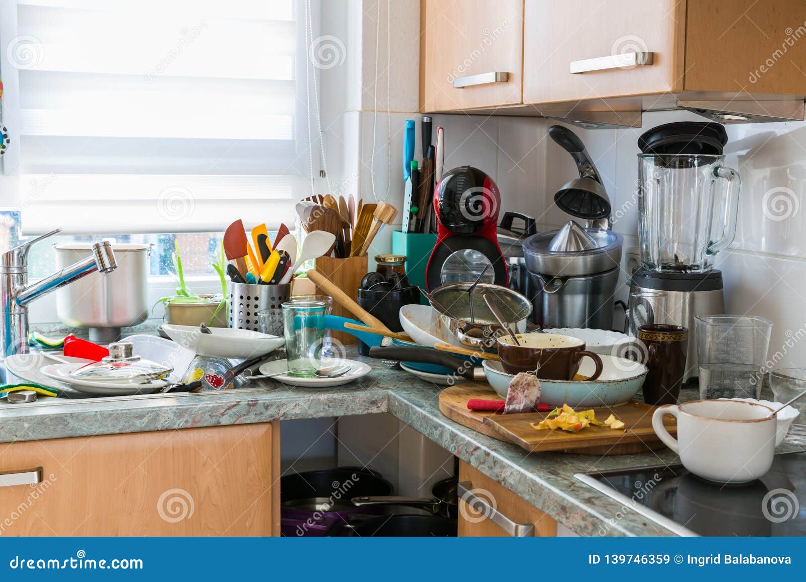 Compulsive Hoarding Syndrom - Messy Kitchen Stock Image - Image of ...