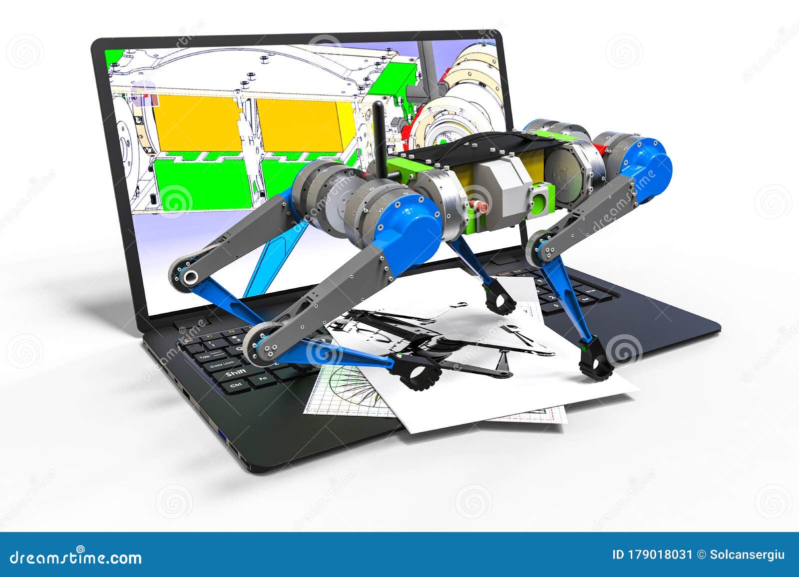 computer aided  in mold  with 3d software. business, building