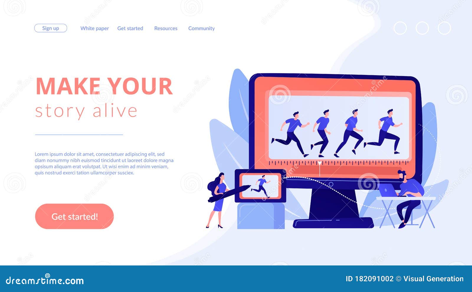 Computer Animation Concept Landing Page Stock Vector - Illustration of motion, computer: 182091002 Computer Animation Concept Landing Page Stock Vector - Illustration of motion, computer: 182091002