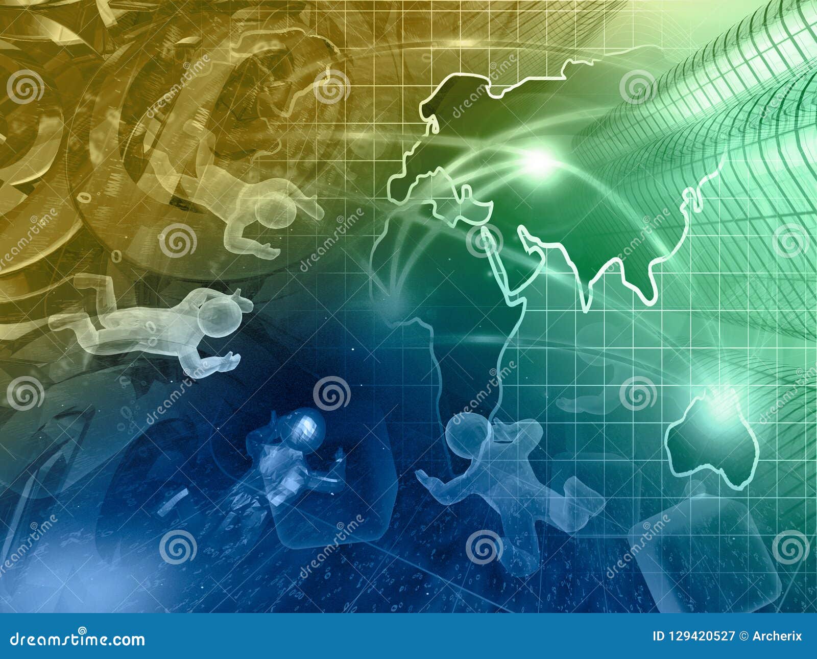 Computer business stock illustration. Illustration of electronic