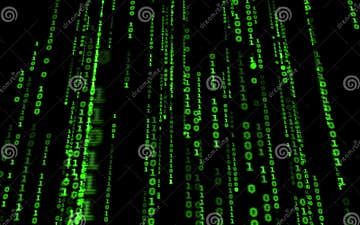 Computer Code Falling Matrix Style. Stock Illustration - Illustration ...