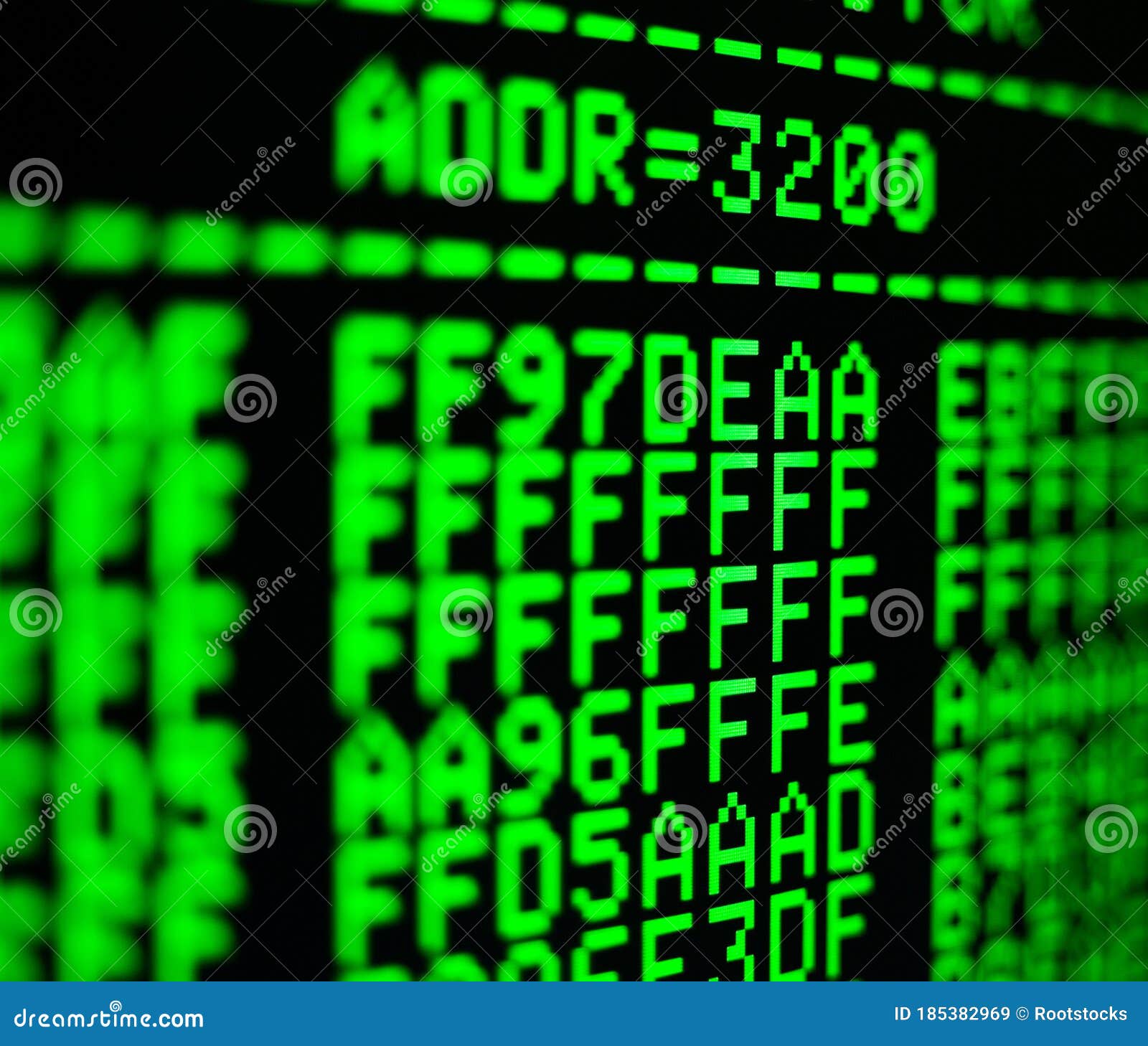 Computer Code on the Screen Stock Image - Image of information ...