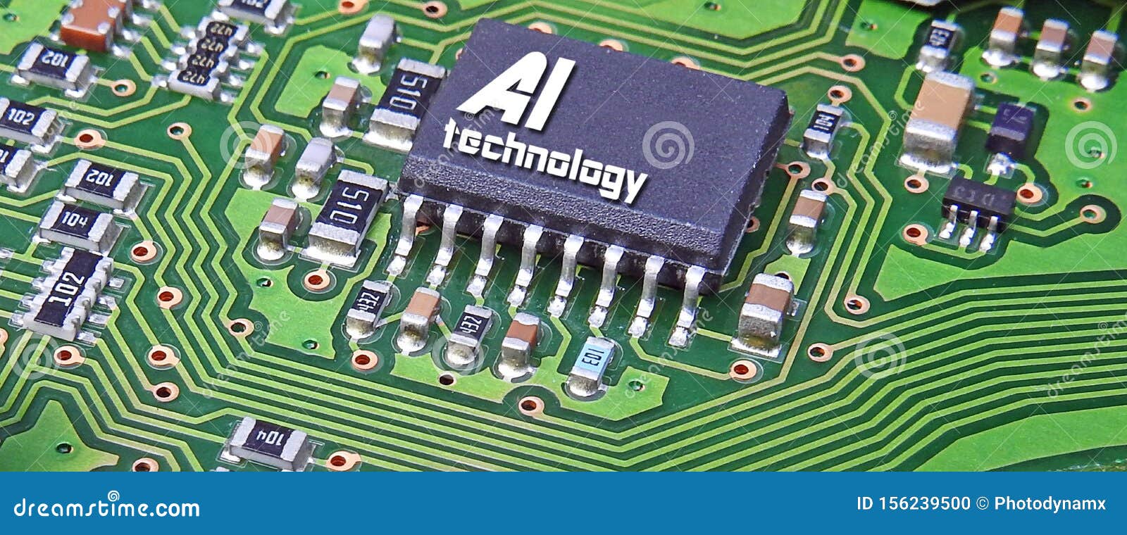 Computer Digital Ai Artificial Intelligence Printed Circuit Board Pcb