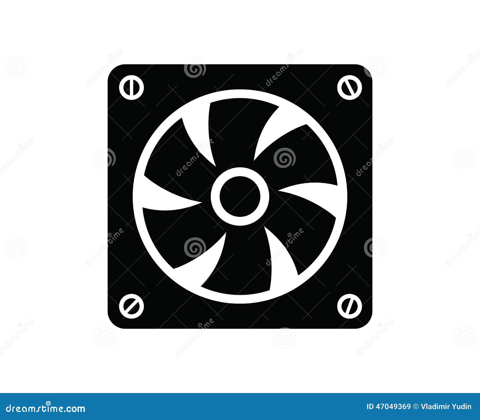 Computer Fan Stock Vector - Image: 47049369