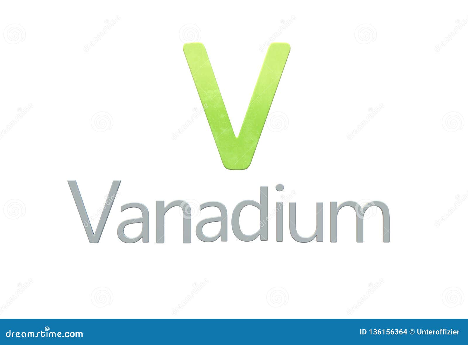 vanadium chemical  as in the periodic table