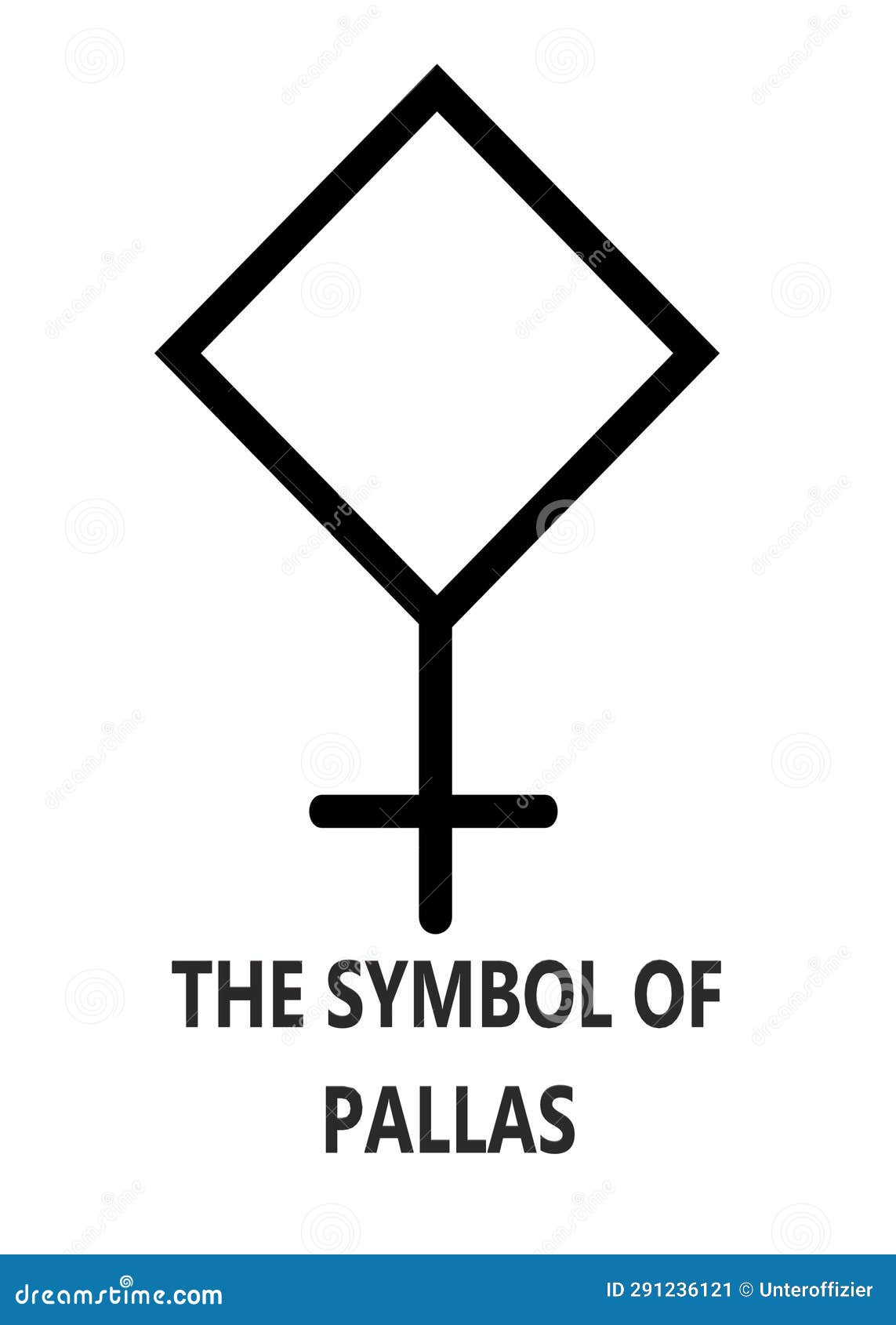 The Symbol of Pallas with Description Words White Backdrop Stock ...